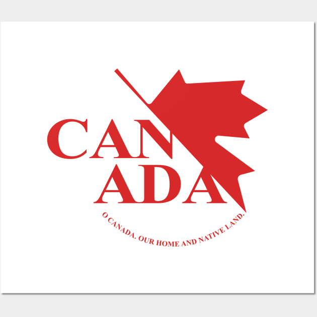 CANADA Oh Canada Maple leaf nerv logo Wall Art by StubbleBubble
